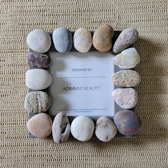 Picture Frame - Unique Hand-Crafted with Cool Rocks - Picture 2 of 10